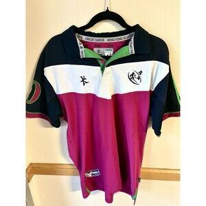 KUKRI HONG KONG SEVENS SUPPORTERS RUGBY SHIRT 2010 - M - BLACK/PINK - UNION